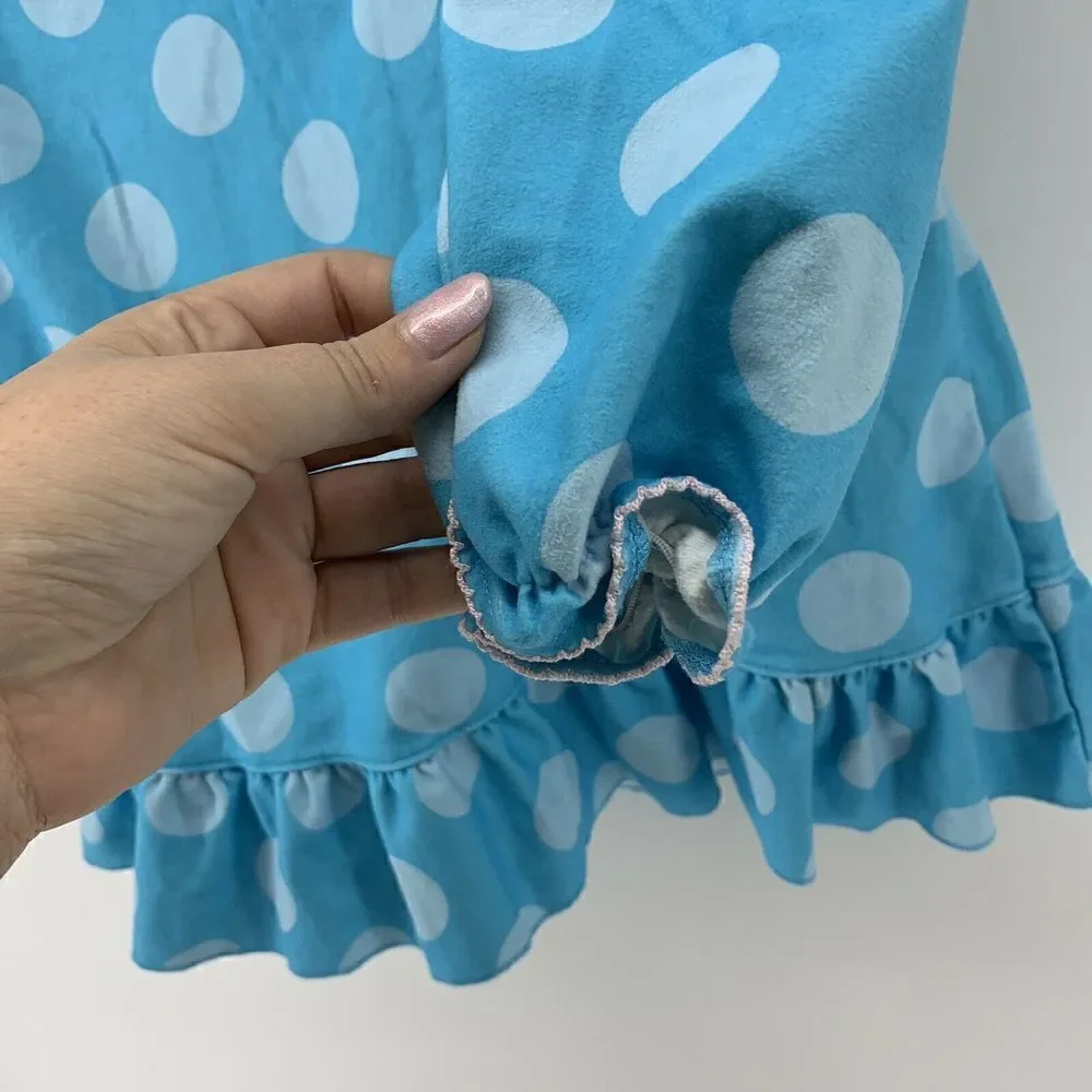 Carters Super Comfy Blue Polka Dot Pajama Top 12